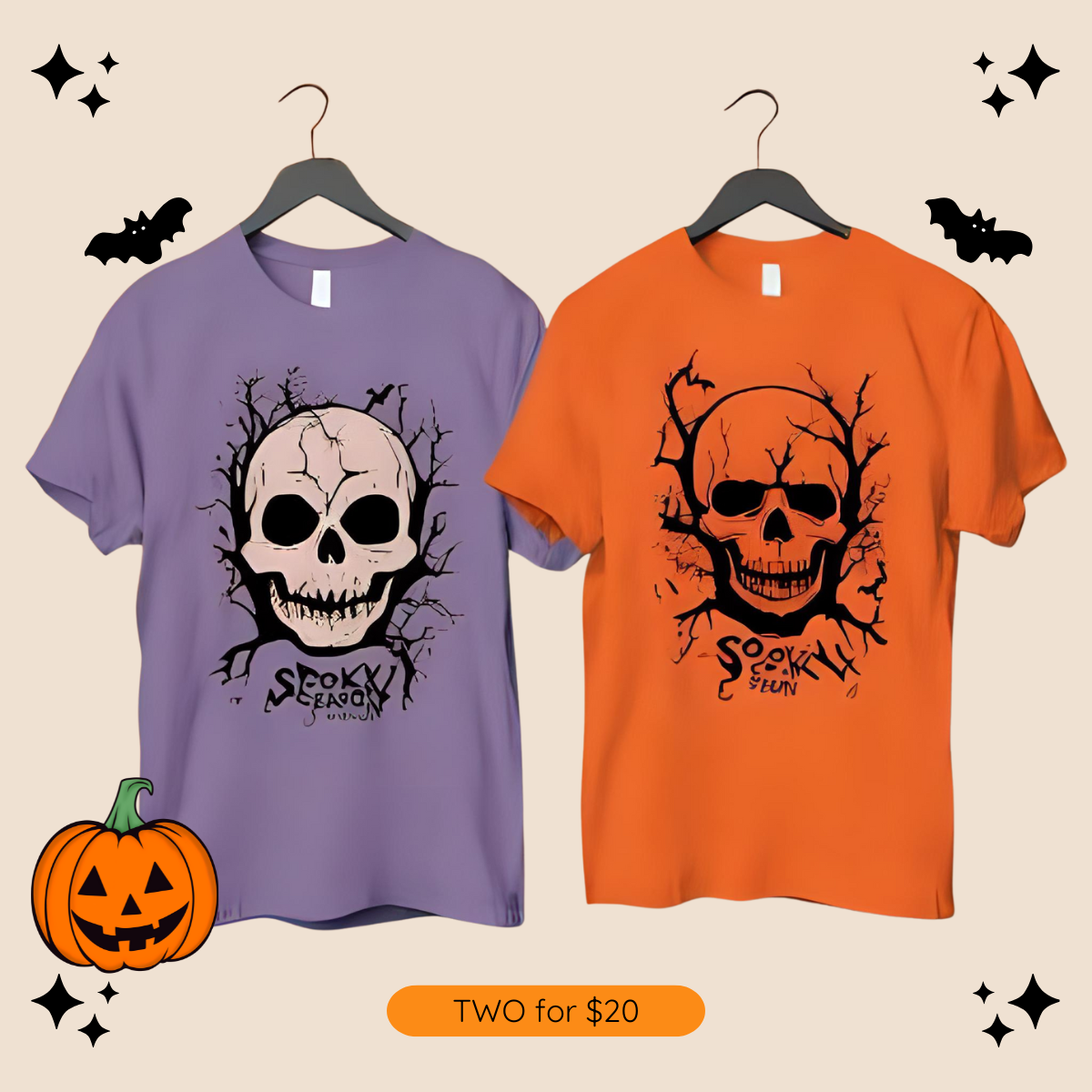 ๐ Spooky Season Sale โ 2 for $20 Tees! ๐ป