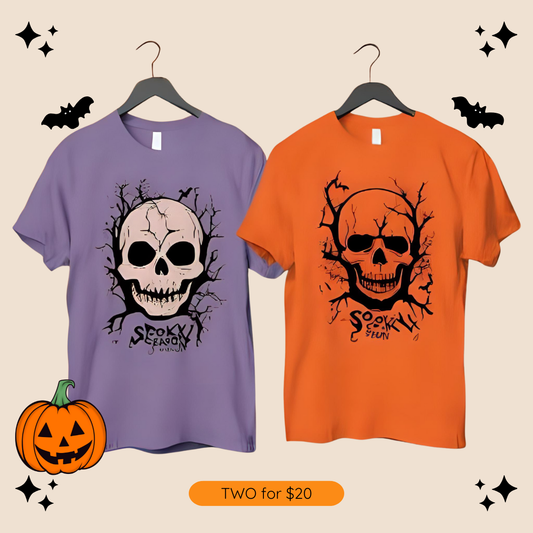 ๐ Spooky Season Sale โ 2 for $20 Tees! ๐ป