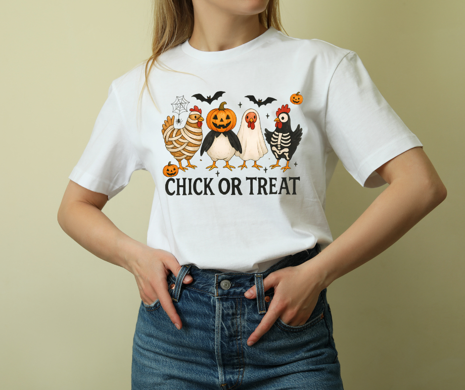 Chick or Treat Halloween Tee