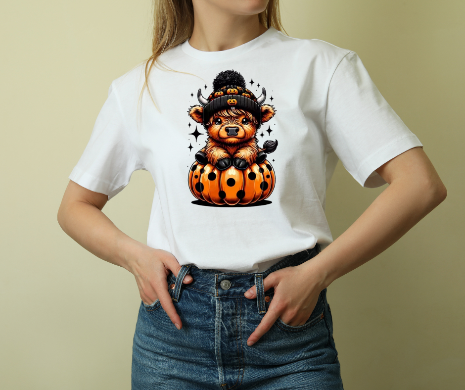 Highland Pumpkin Cutie Tee