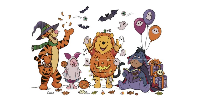 Halloween Pooh & Friends Tee