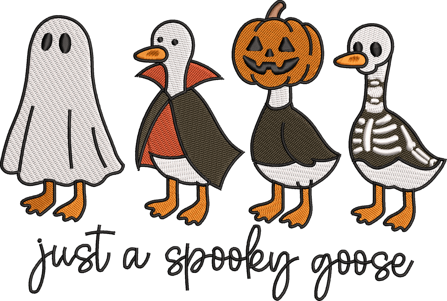 Spooky Goose Embroidery – size 5XL