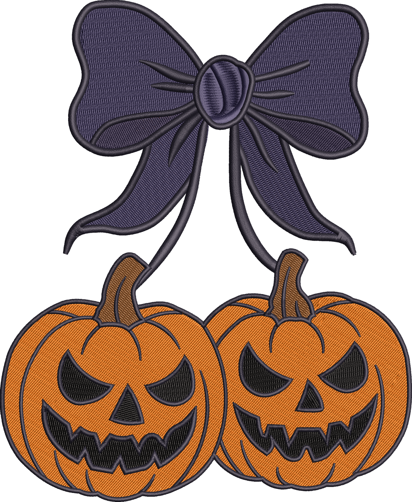 Pumpkin Bow Embroidery – size 5XL
