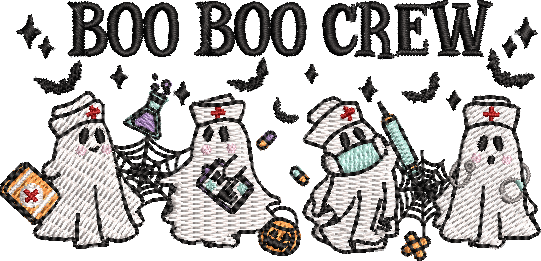 Boo Boo Crew Embroidery – size 5XL