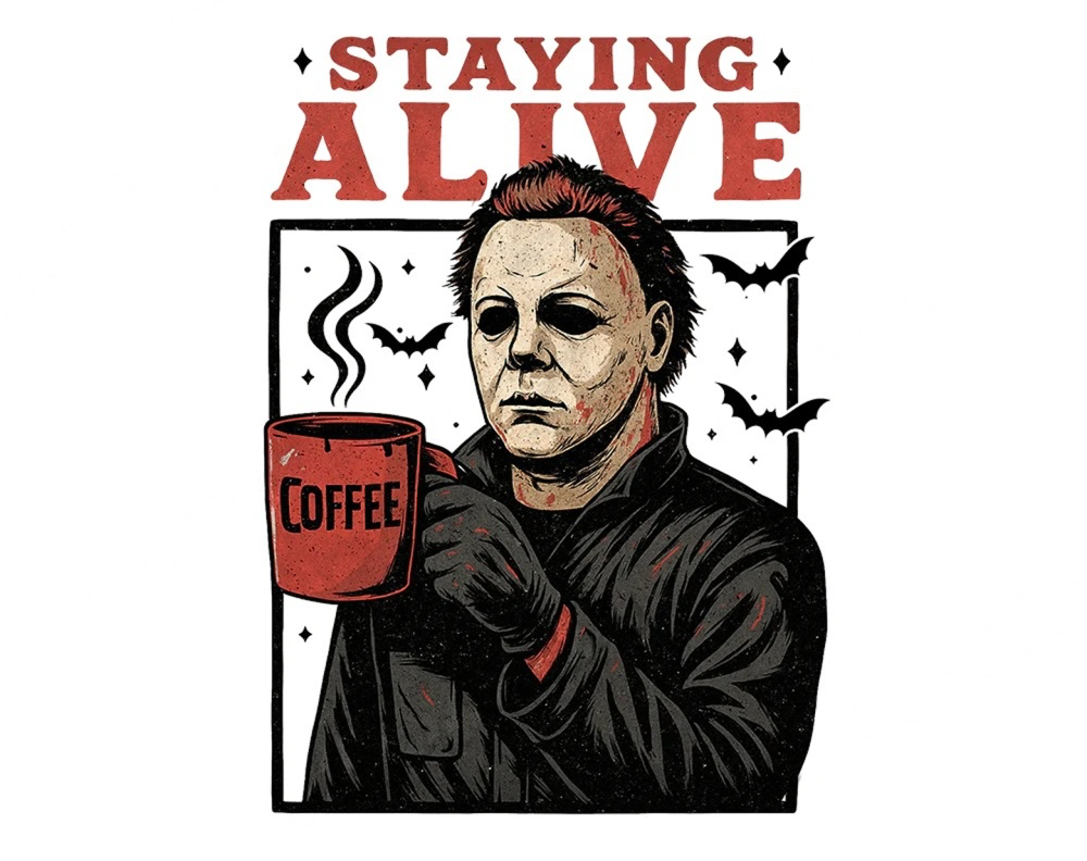 Stayin’ Alive Coffee Tee